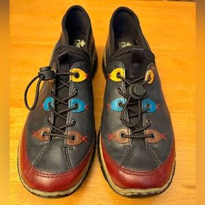 Rieker Multi Coloured Leather Sneakers